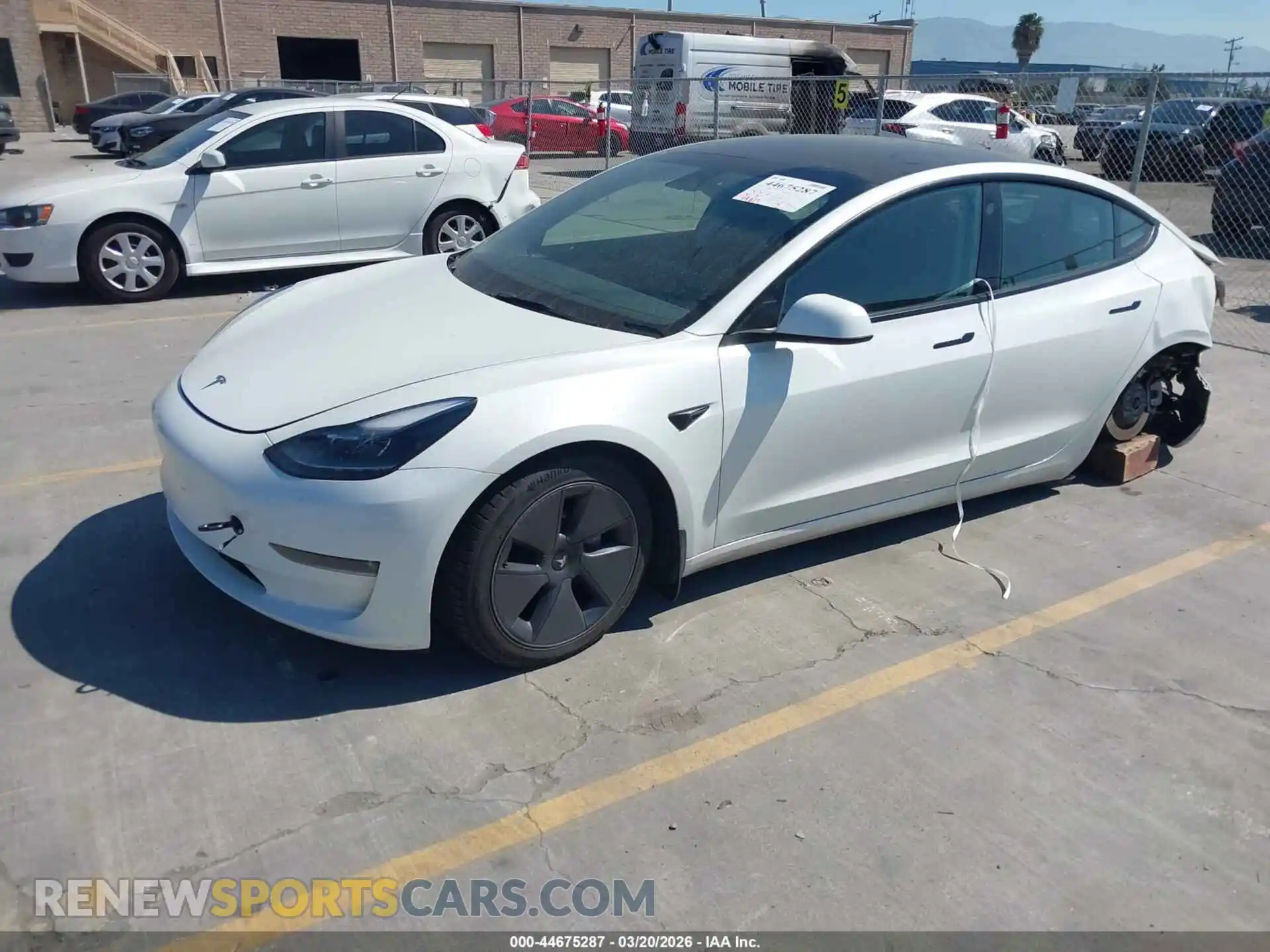 2 Photograph of a damaged car 5YJ3E1EB4PF603379 TESLA MODEL 3 2023