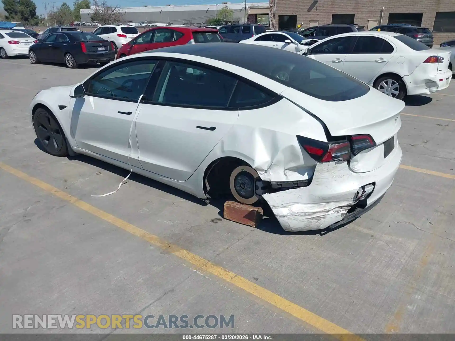 3 Photograph of a damaged car 5YJ3E1EB4PF603379 TESLA MODEL 3 2023