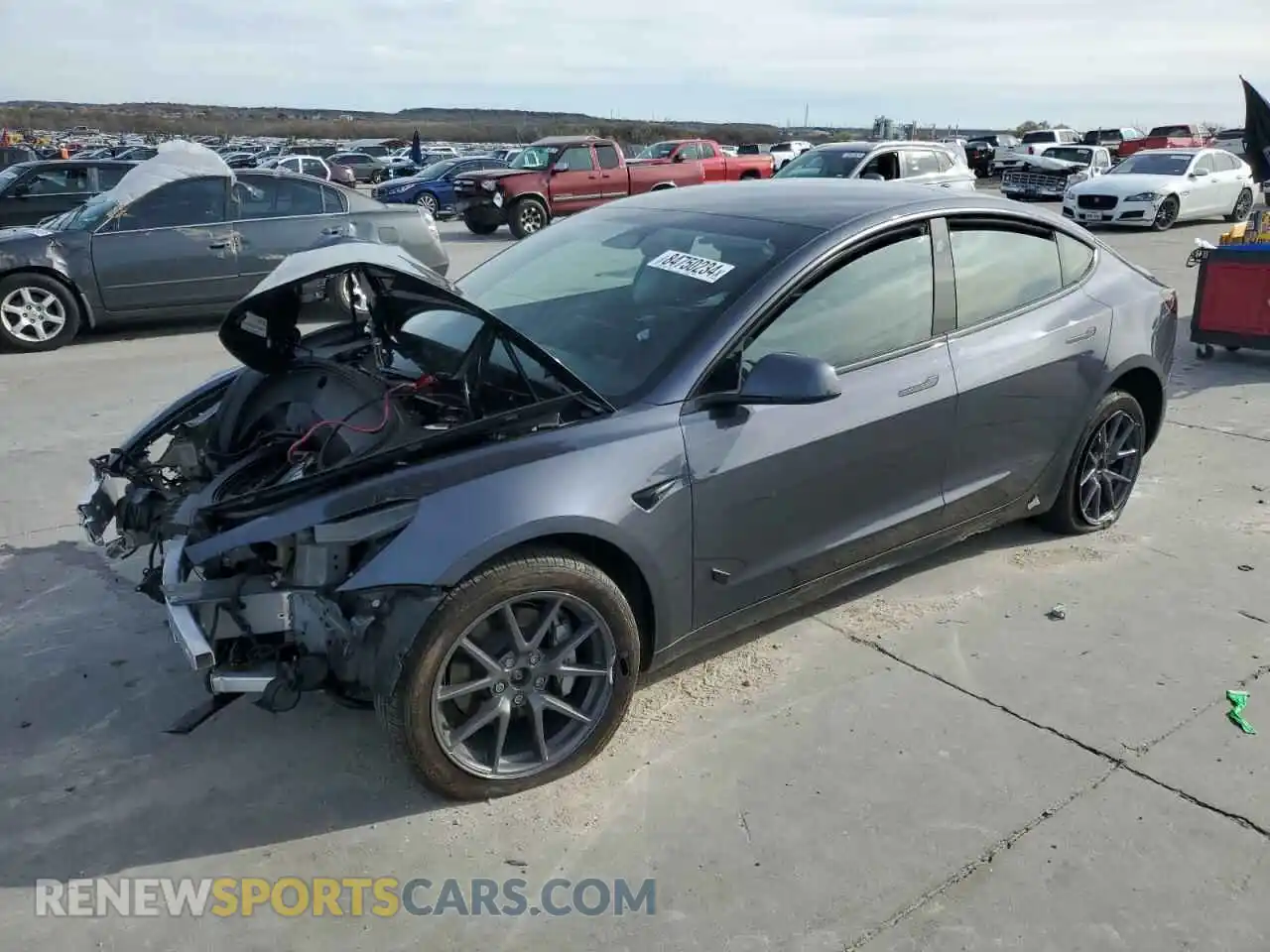 1 Photograph of a damaged car 5YJ3E1EB4PF665896 TESLA MODEL 3 2023