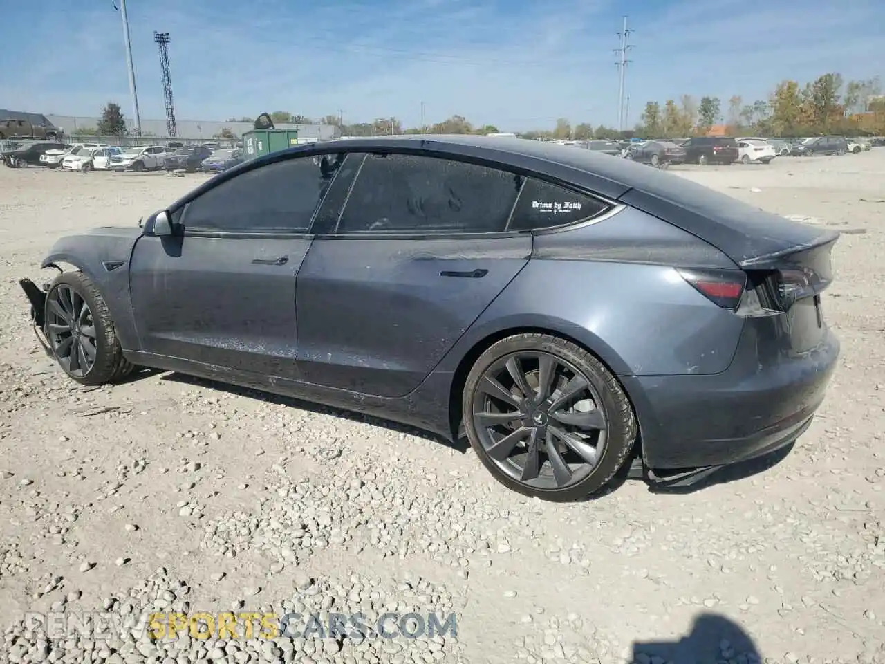 2 Photograph of a damaged car 5YJ3E1EB5PF476822 TESLA MODEL 3 2023