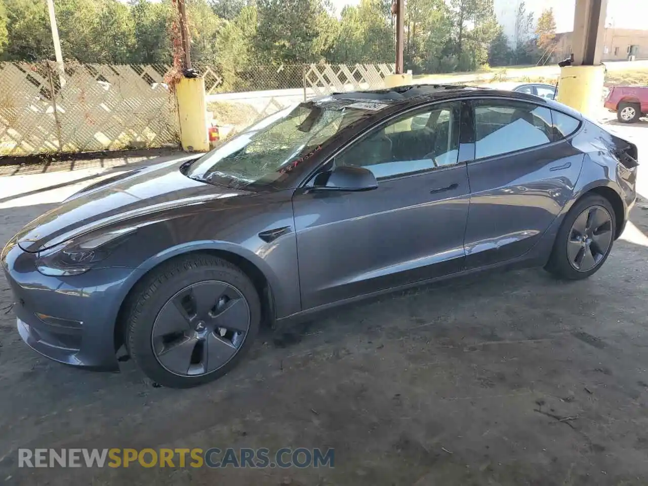 1 Фотография поврежденного автомобиля 5YJ3E1EB5PF593316 TESLA MODEL 3 2023