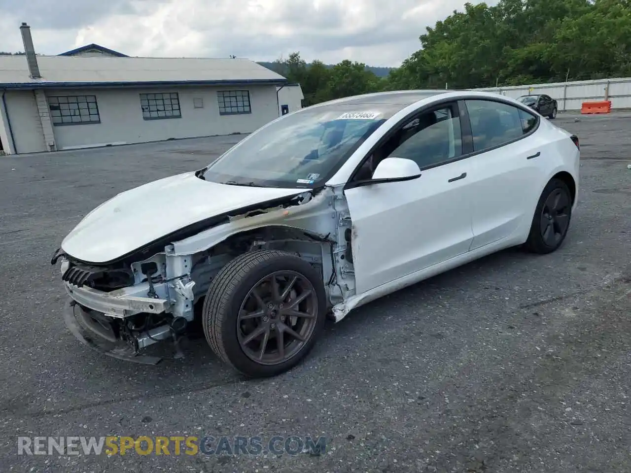 1 Photograph of a damaged car 5YJ3E1EB5PF618120 TESLA MODEL 3 2023