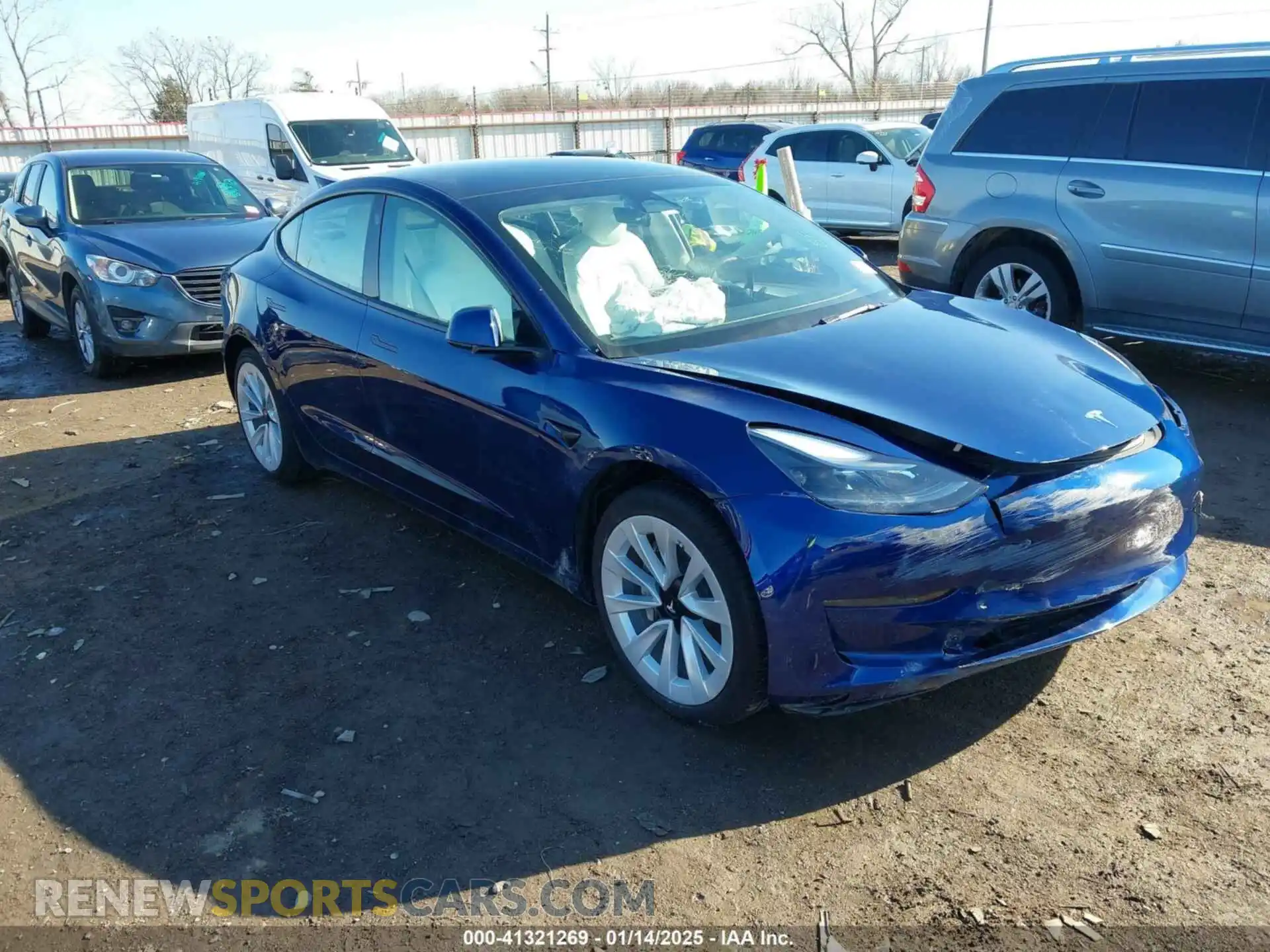 1 Photograph of a damaged car 5YJ3E1EB5PF623706 TESLA MODEL 3 2023