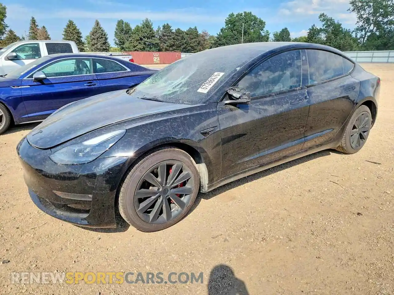 1 Photograph of a damaged car 5YJ3E1EB5PF627934 TESLA MODEL 3 2023