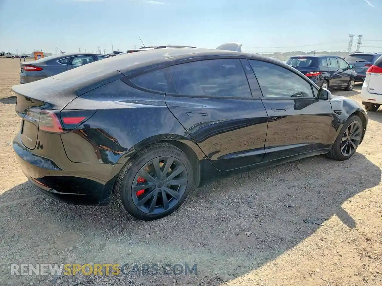 3 Photograph of a damaged car 5YJ3E1EB5PF627934 TESLA MODEL 3 2023