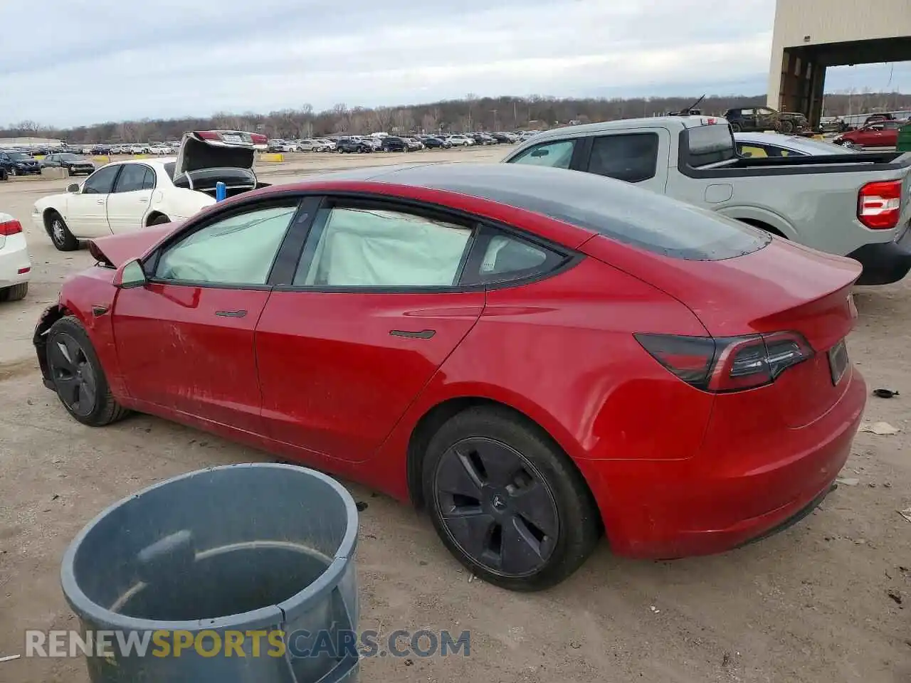 2 Photograph of a damaged car 5YJ3E1EB5PF634804 TESLA MODEL 3 2023
