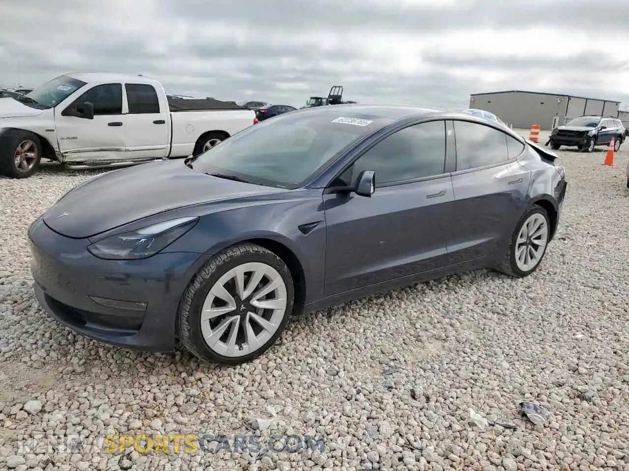 1 Photograph of a damaged car 5YJ3E1EB5PF671254 TESLA MODEL 3 2023