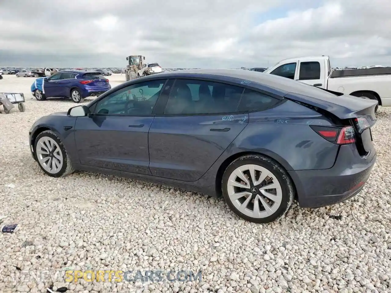 2 Photograph of a damaged car 5YJ3E1EB5PF671254 TESLA MODEL 3 2023