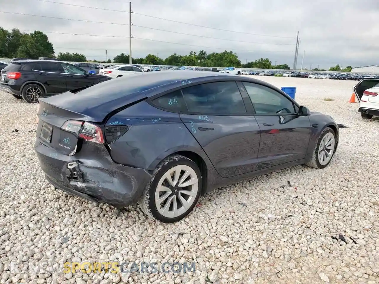 3 Photograph of a damaged car 5YJ3E1EB5PF671254 TESLA MODEL 3 2023