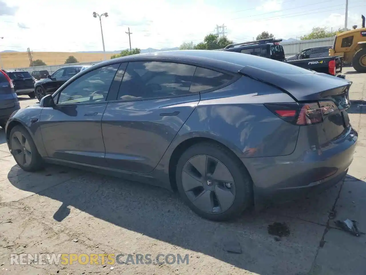2 Photograph of a damaged car 5YJ3E1EB5PF675742 TESLA MODEL 3 2023