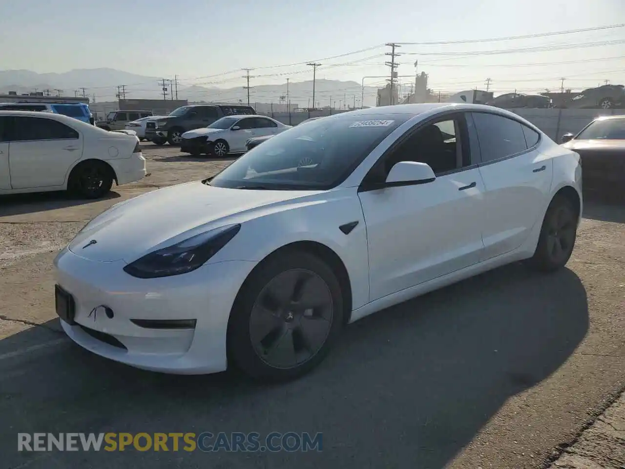 1 Photograph of a damaged car 5YJ3E1EB5PF712336 TESLA MODEL 3 2023