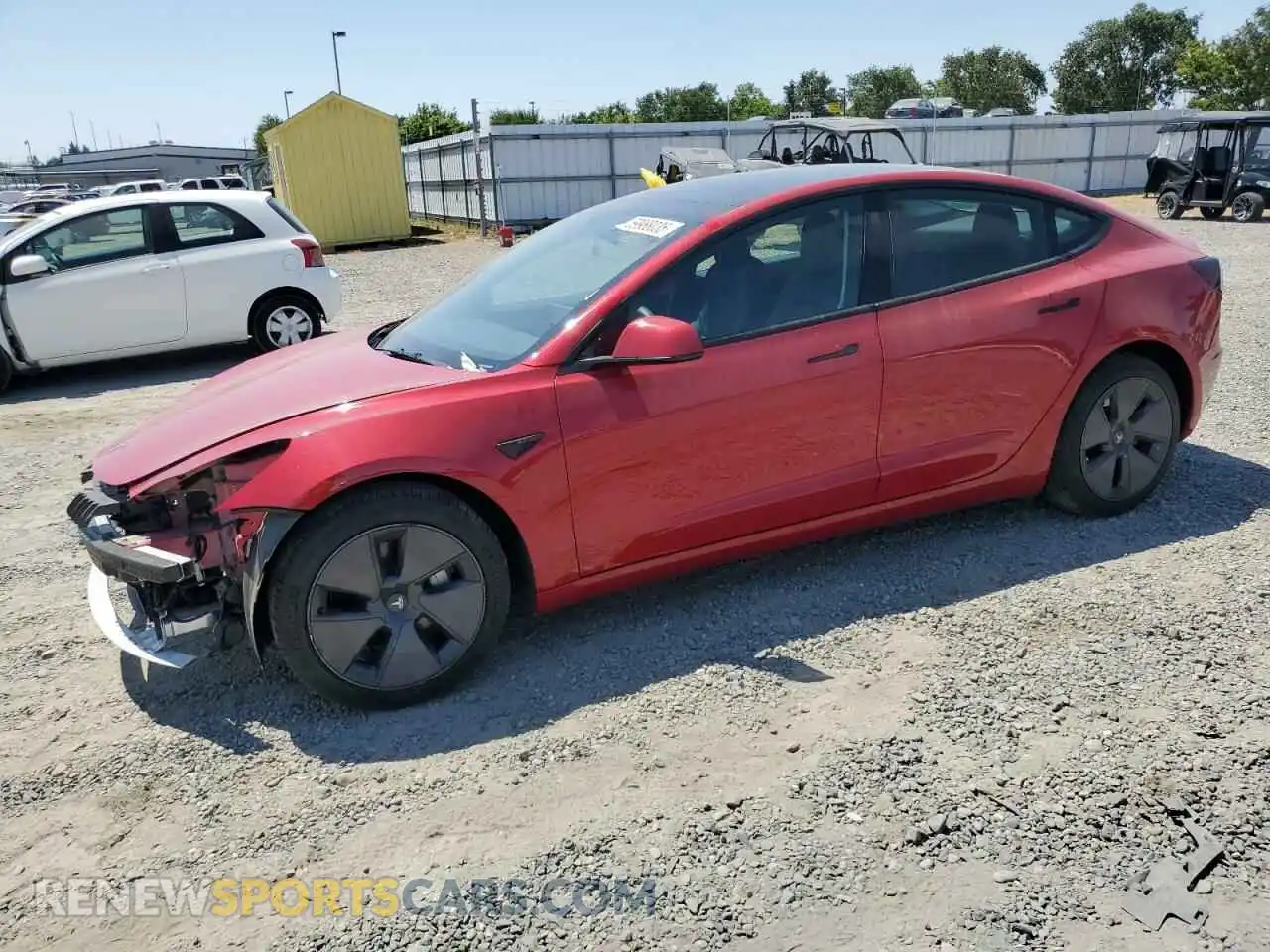 1 Фотография поврежденного автомобиля 5YJ3E1EB6PF388510 TESLA MODEL 3 2023