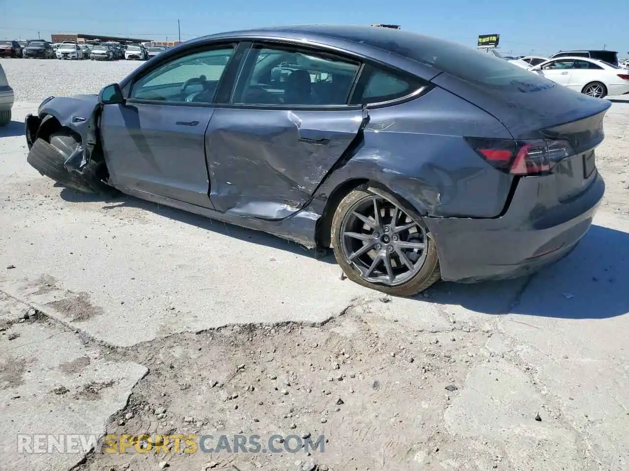 2 Photograph of a damaged car 5YJ3E1EB6PF416077 TESLA MODEL 3 2023