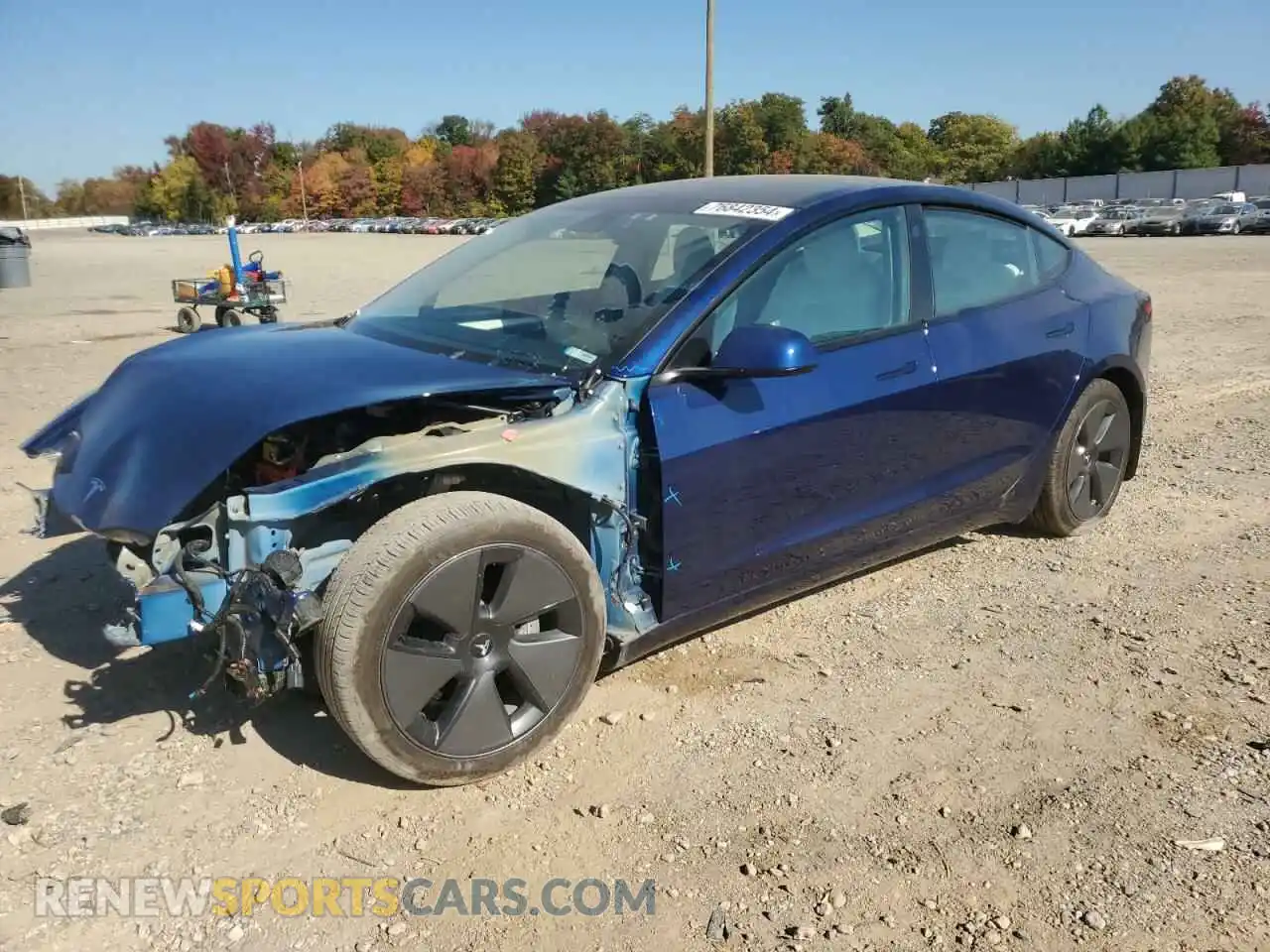 1 Photograph of a damaged car 5YJ3E1EB6PF611046 TESLA MODEL 3 2023