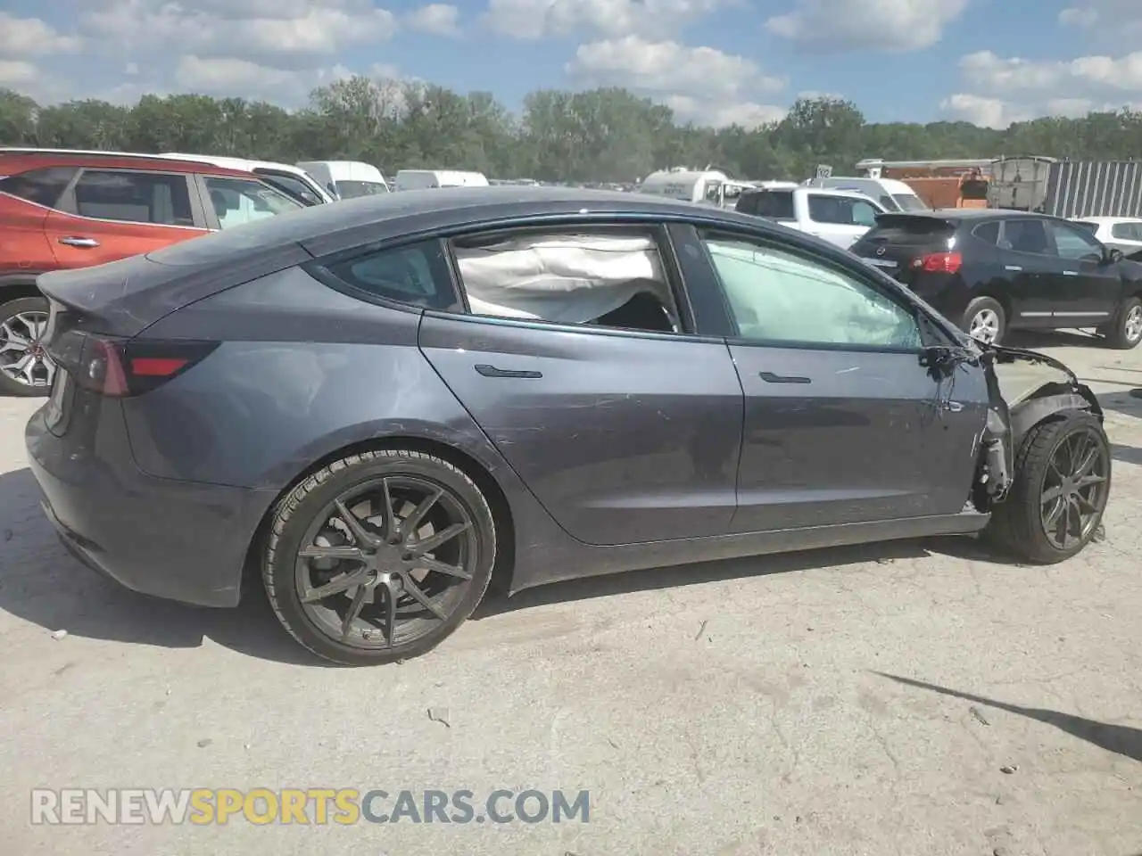 3 Photograph of a damaged car 5YJ3E1EB6PF631653 TESLA MODEL 3 2023