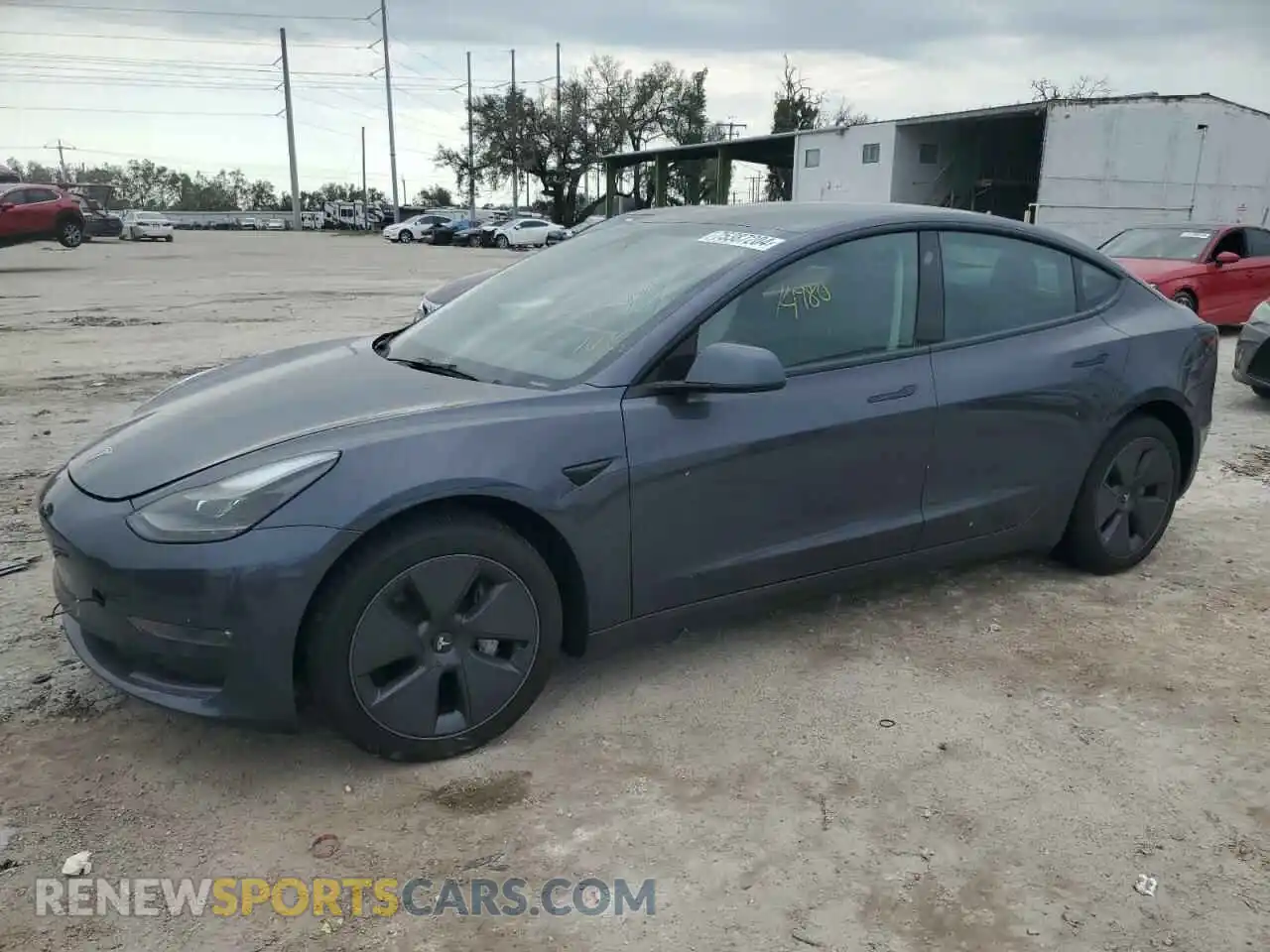1 Photograph of a damaged car 5YJ3E1EB6PF637503 TESLA MODEL 3 2023