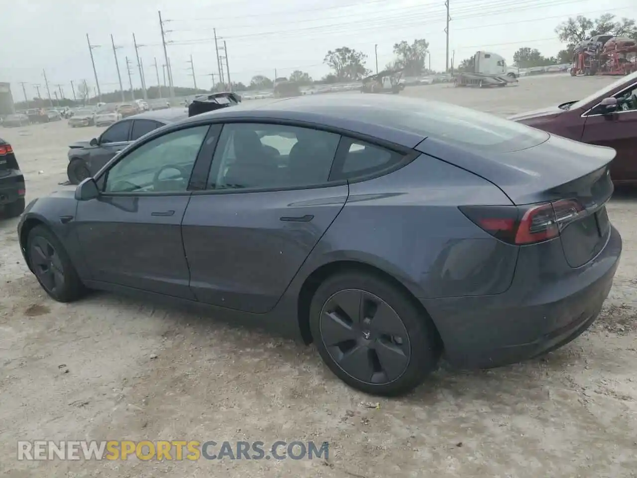 2 Photograph of a damaged car 5YJ3E1EB6PF637503 TESLA MODEL 3 2023