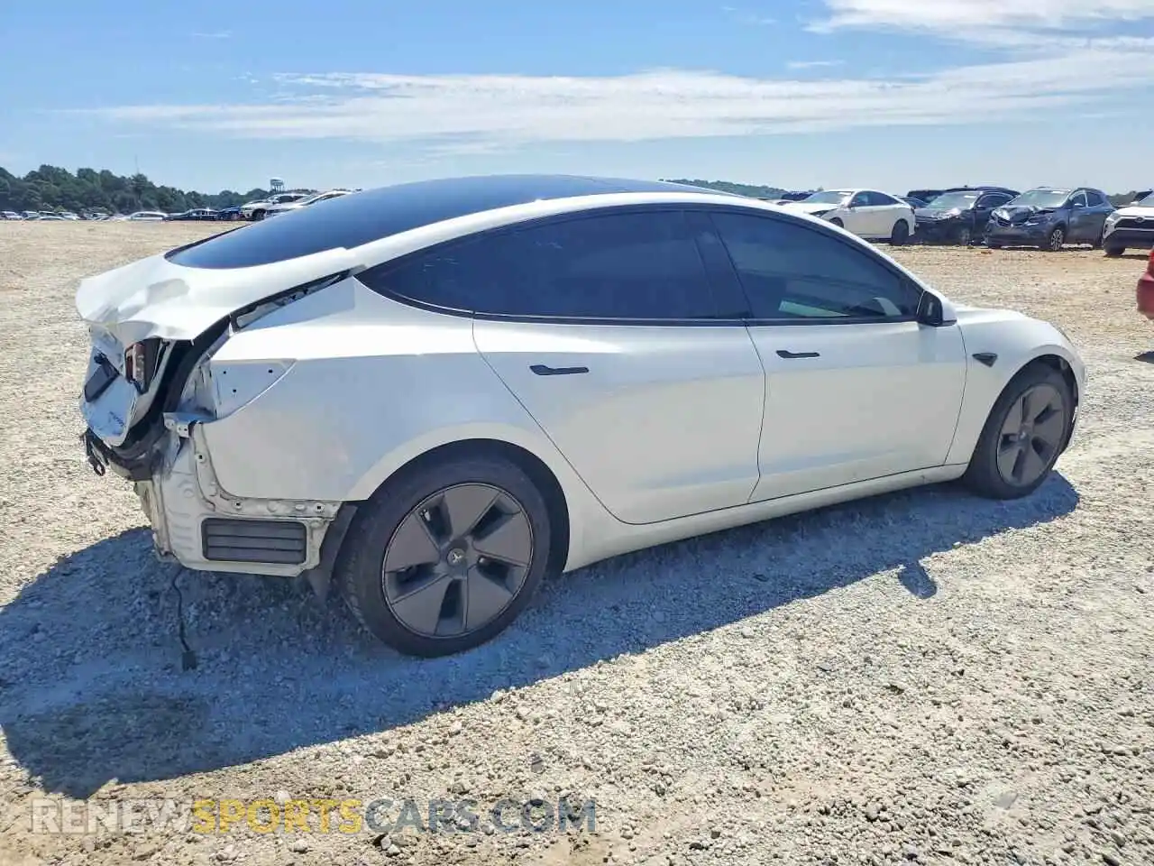3 fotografías del automóvil dañado 5YJ3E1EB7PF389441 TESLA MODEL 3 2023