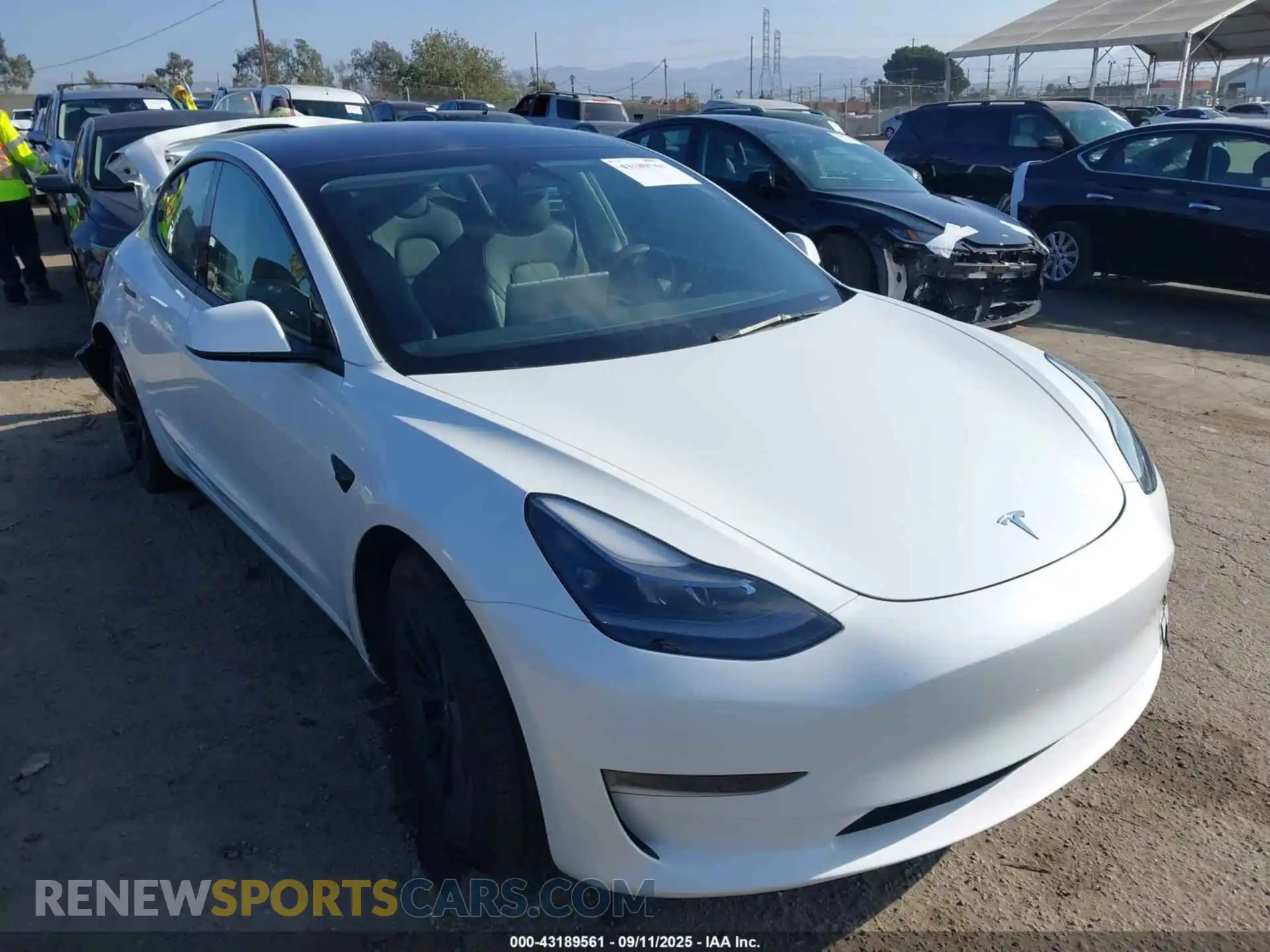 1 Photograph of a damaged car 5YJ3E1EB7PF416508 TESLA MODEL 3 2023