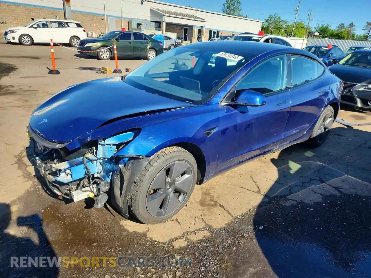 1 Photograph of a damaged car 5YJ3E1EB7PF624968 TESLA MODEL 3 2023
