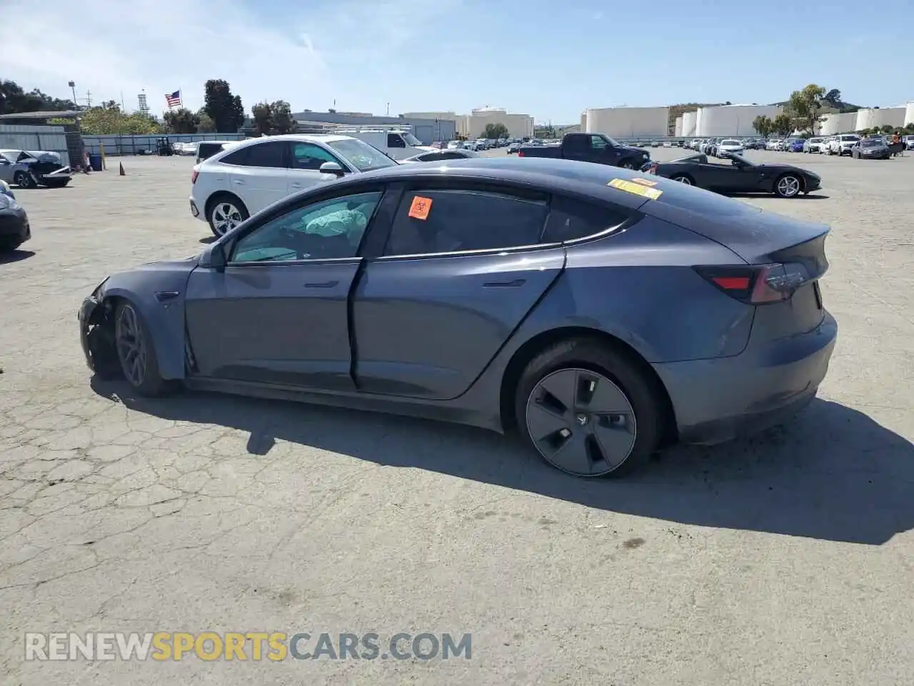 2 Photograph of a damaged car 5YJ3E1EB7PF628745 TESLA MODEL 3 2023