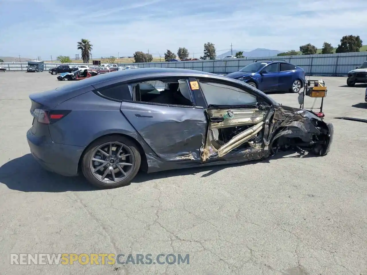 3 Photograph of a damaged car 5YJ3E1EB7PF628745 TESLA MODEL 3 2023