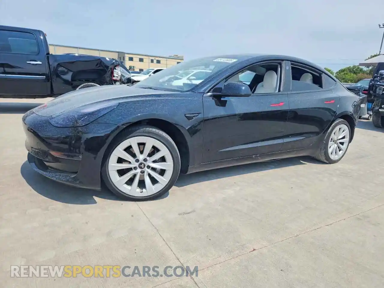 1 Photograph of a damaged car 5YJ3E1EB7PF636814 TESLA MODEL 3 2023