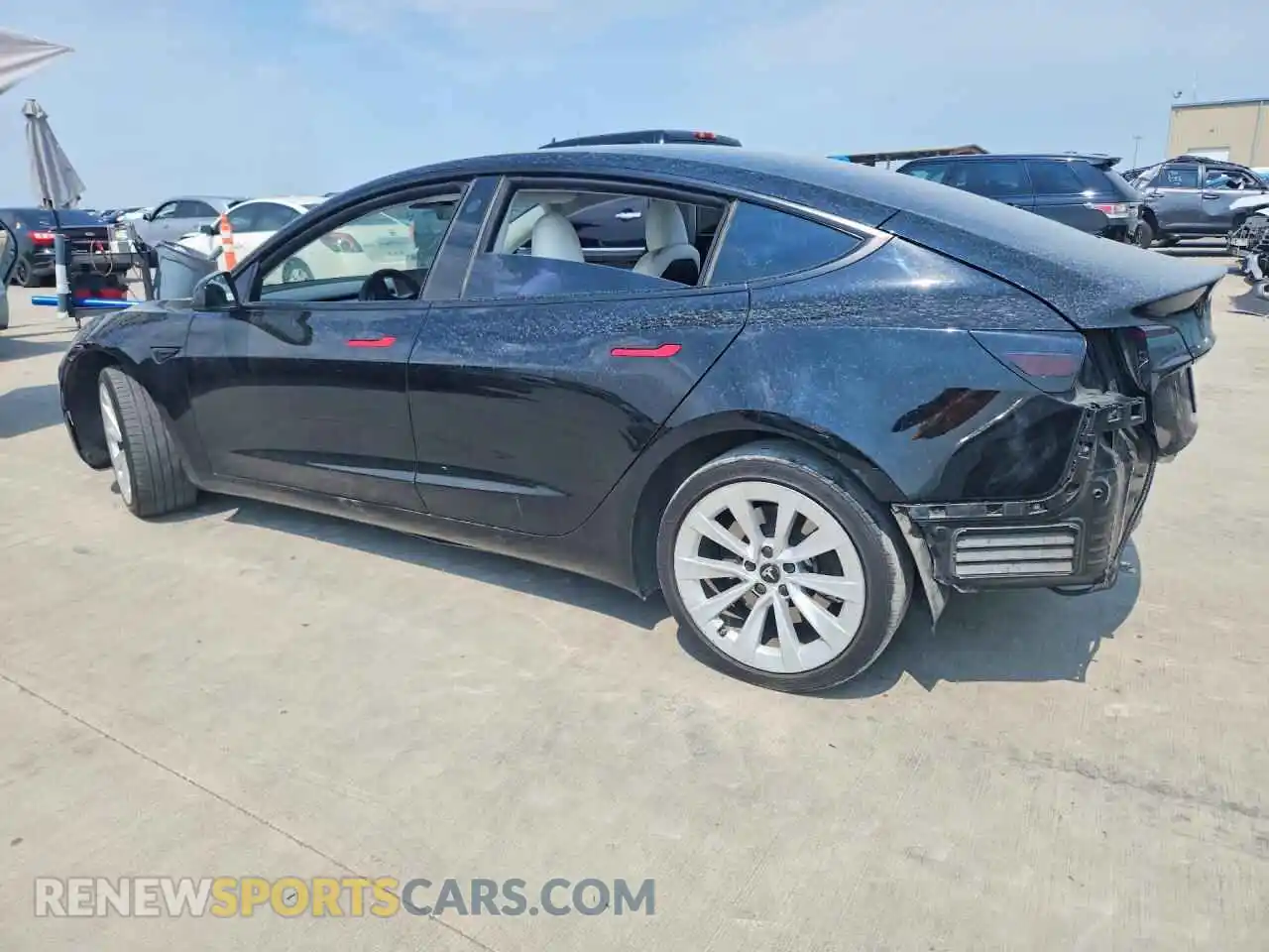2 Photograph of a damaged car 5YJ3E1EB7PF636814 TESLA MODEL 3 2023