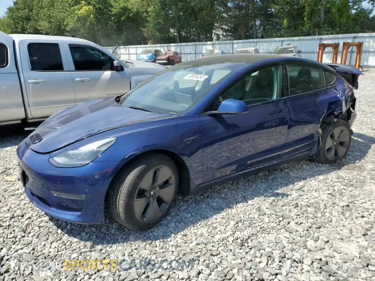 1 Фотография поврежденного автомобиля 5YJ3E1EB7PF654164 TESLA MODEL 3 2023