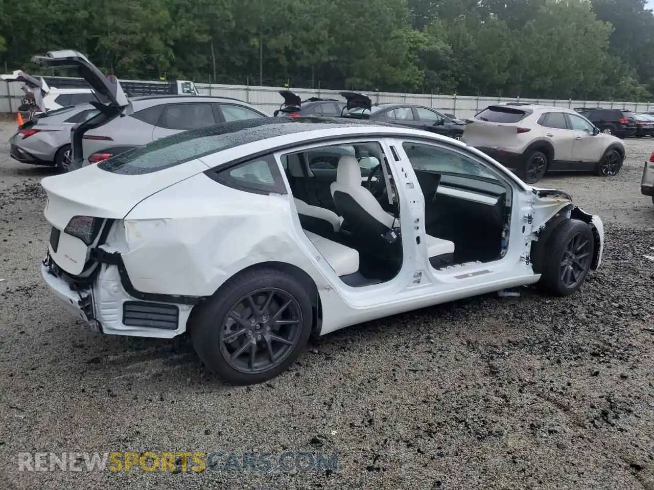 3 Photograph of a damaged car 5YJ3E1EB7PF694549 TESLA MODEL 3 2023