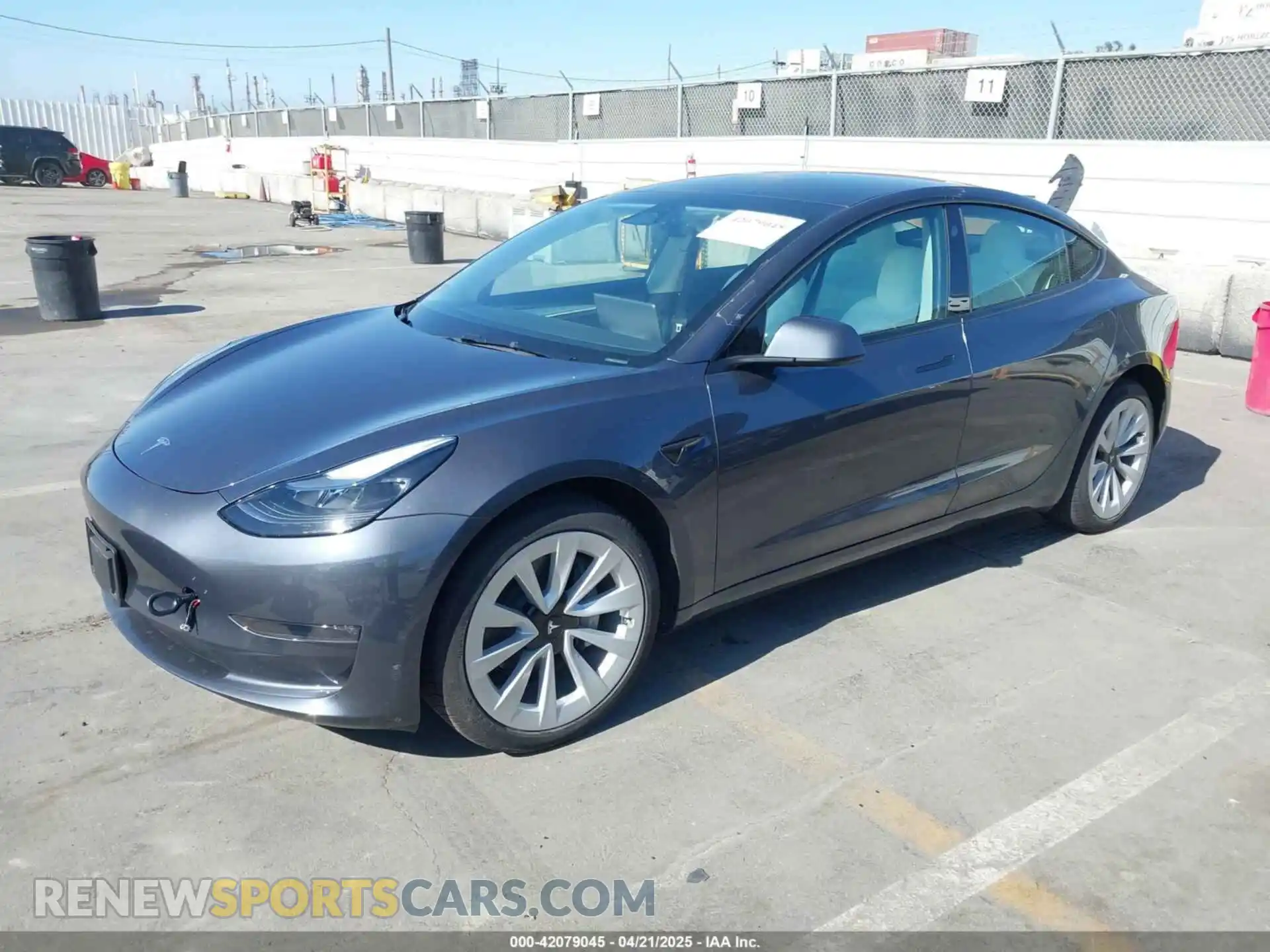 2 Photograph of a damaged car 5YJ3E1EB7PF704061 TESLA MODEL 3 2023