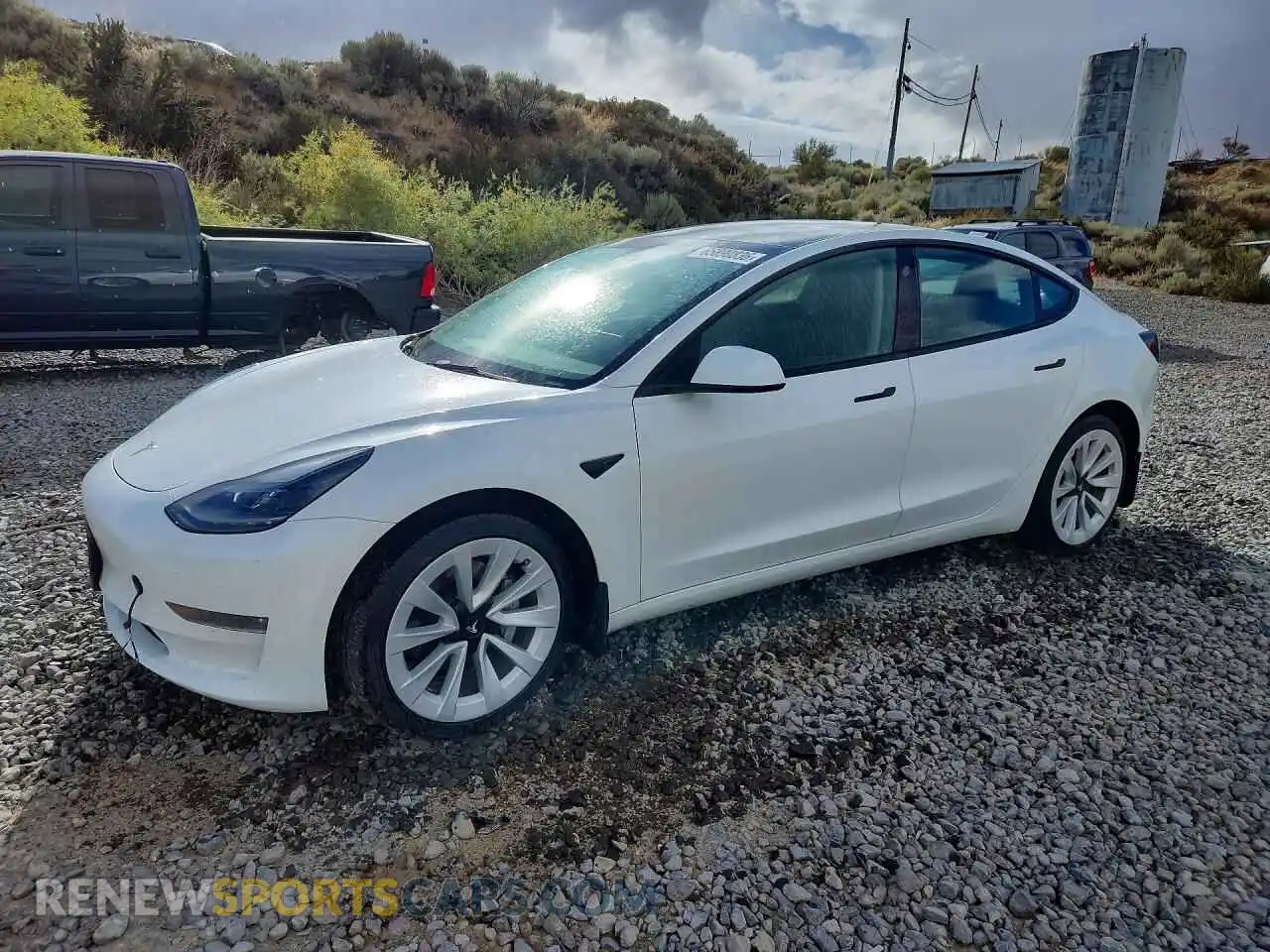 1 Photograph of a damaged car 5YJ3E1EB8PF393143 TESLA MODEL 3 2023