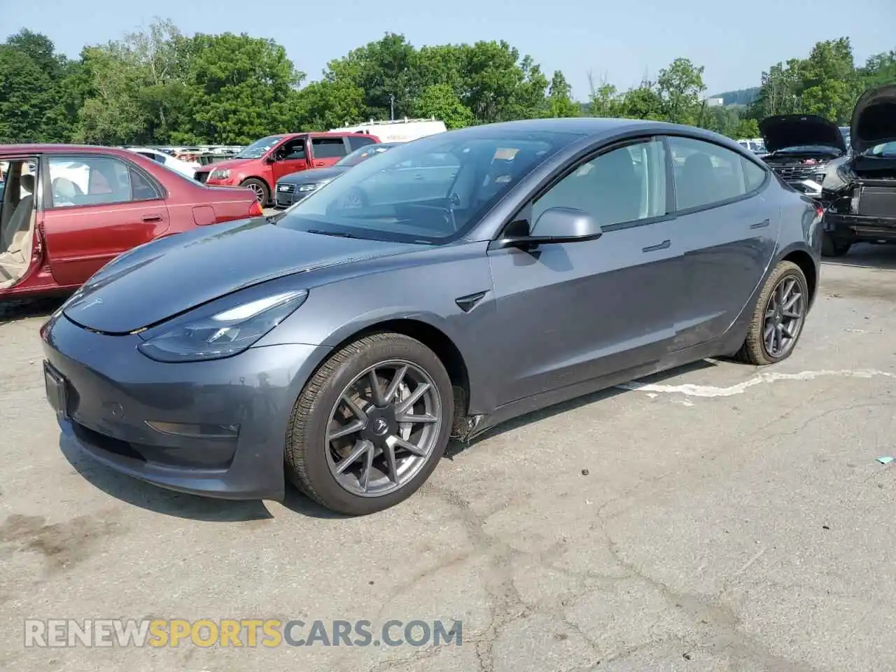 1 Photograph of a damaged car 5YJ3E1EB8PF602767 TESLA MODEL 3 2023