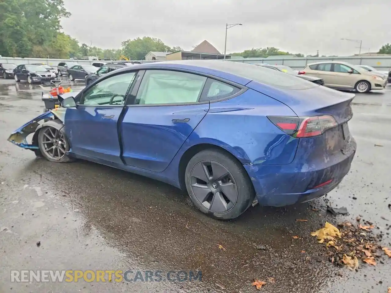 2 fotografías del automóvil dañado 5YJ3E1EB8PF621609 TESLA MODEL 3 2023