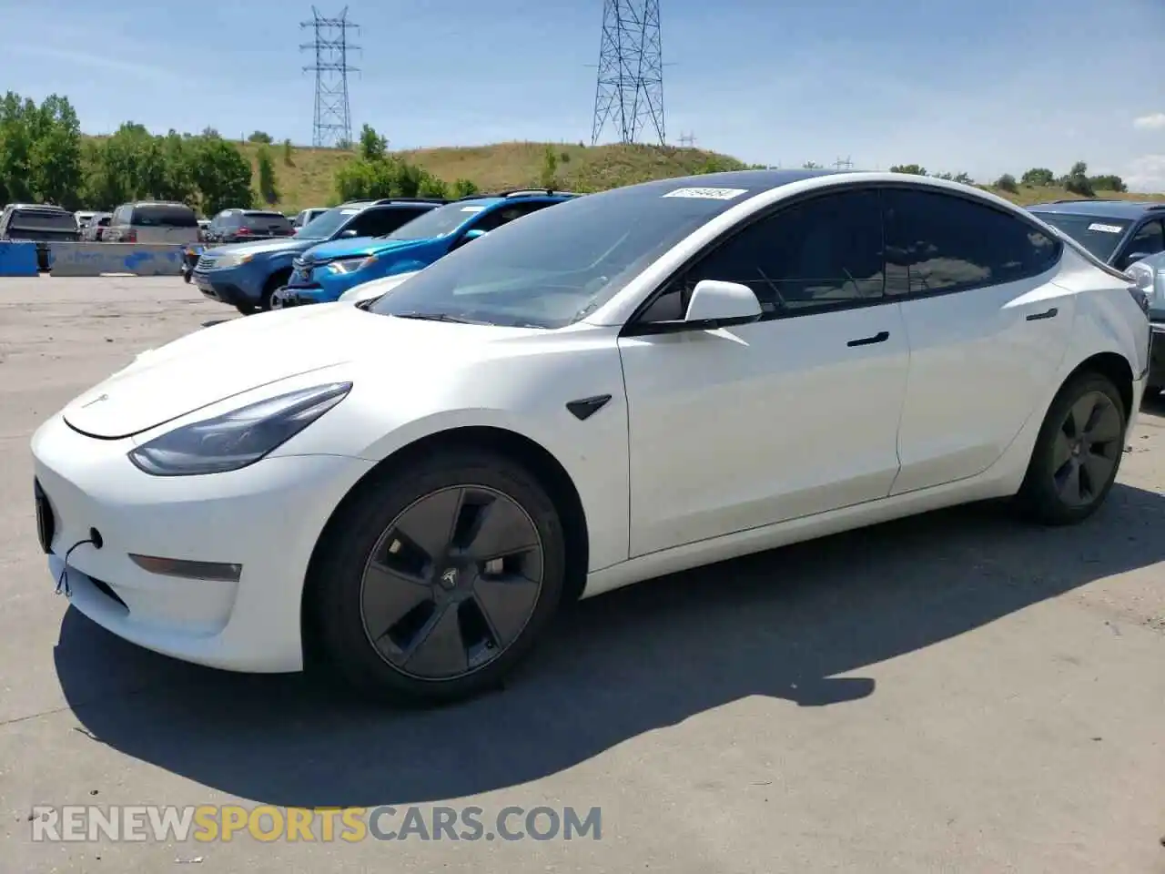 1 Photograph of a damaged car 5YJ3E1EB8PF632948 TESLA MODEL 3 2023