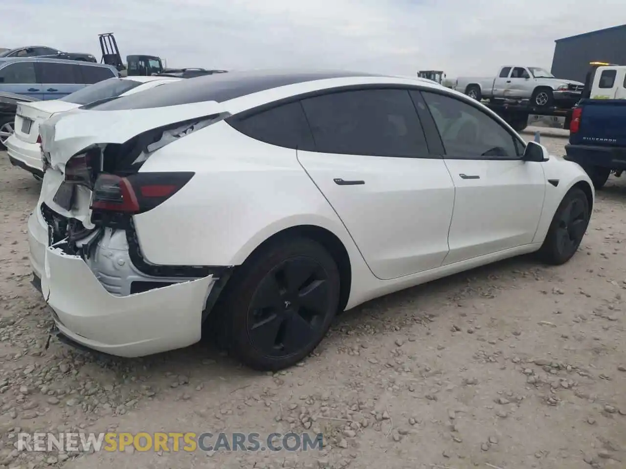 3 Photograph of a damaged car 5YJ3E1EB8PF633162 TESLA MODEL 3 2023