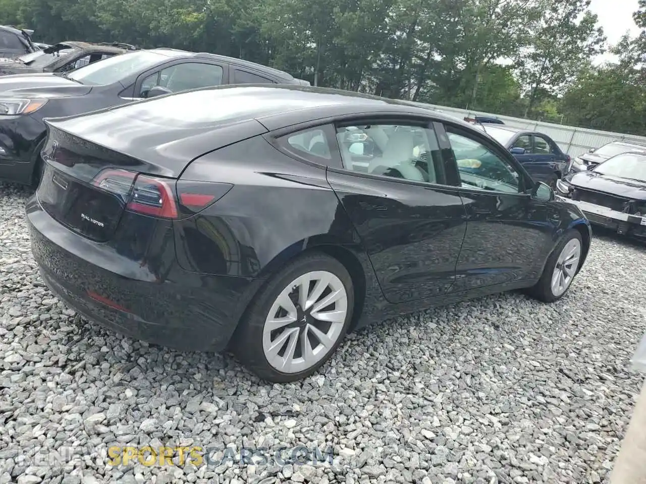3 Photograph of a damaged car 5YJ3E1EB8PF662158 TESLA MODEL 3 2023