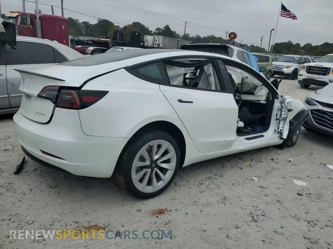 3 Фотография поврежденного автомобиля 5YJ3E1EB8PF665836 TESLA MODEL 3 2023