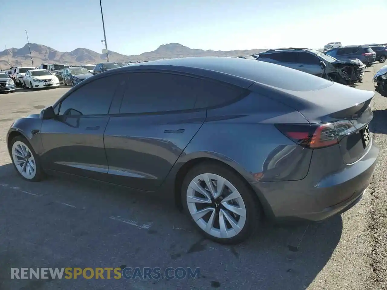 2 Photograph of a damaged car 5YJ3E1EB8PF686556 TESLA MODEL 3 2023