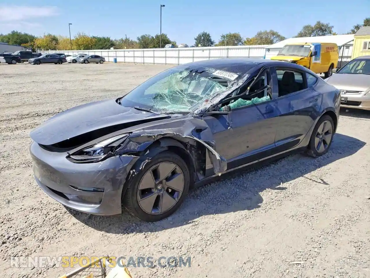 1 Photograph of a damaged car 5YJ3E1EB9PF387531 TESLA MODEL 3 2023