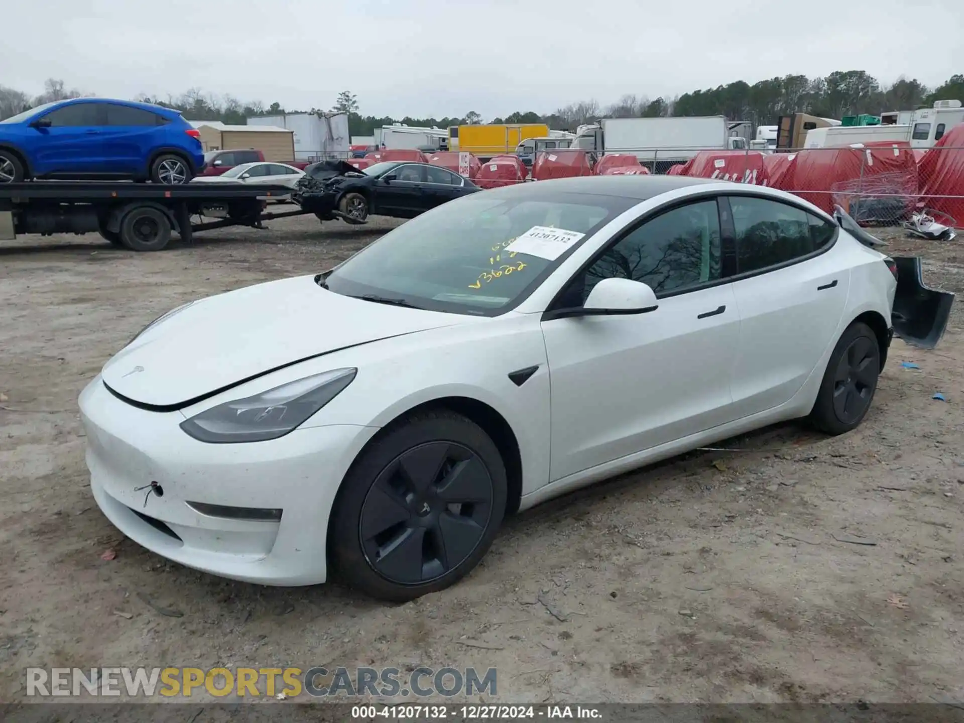 2 Photograph of a damaged car 5YJ3E1EB9PF393622 TESLA MODEL 3 2023