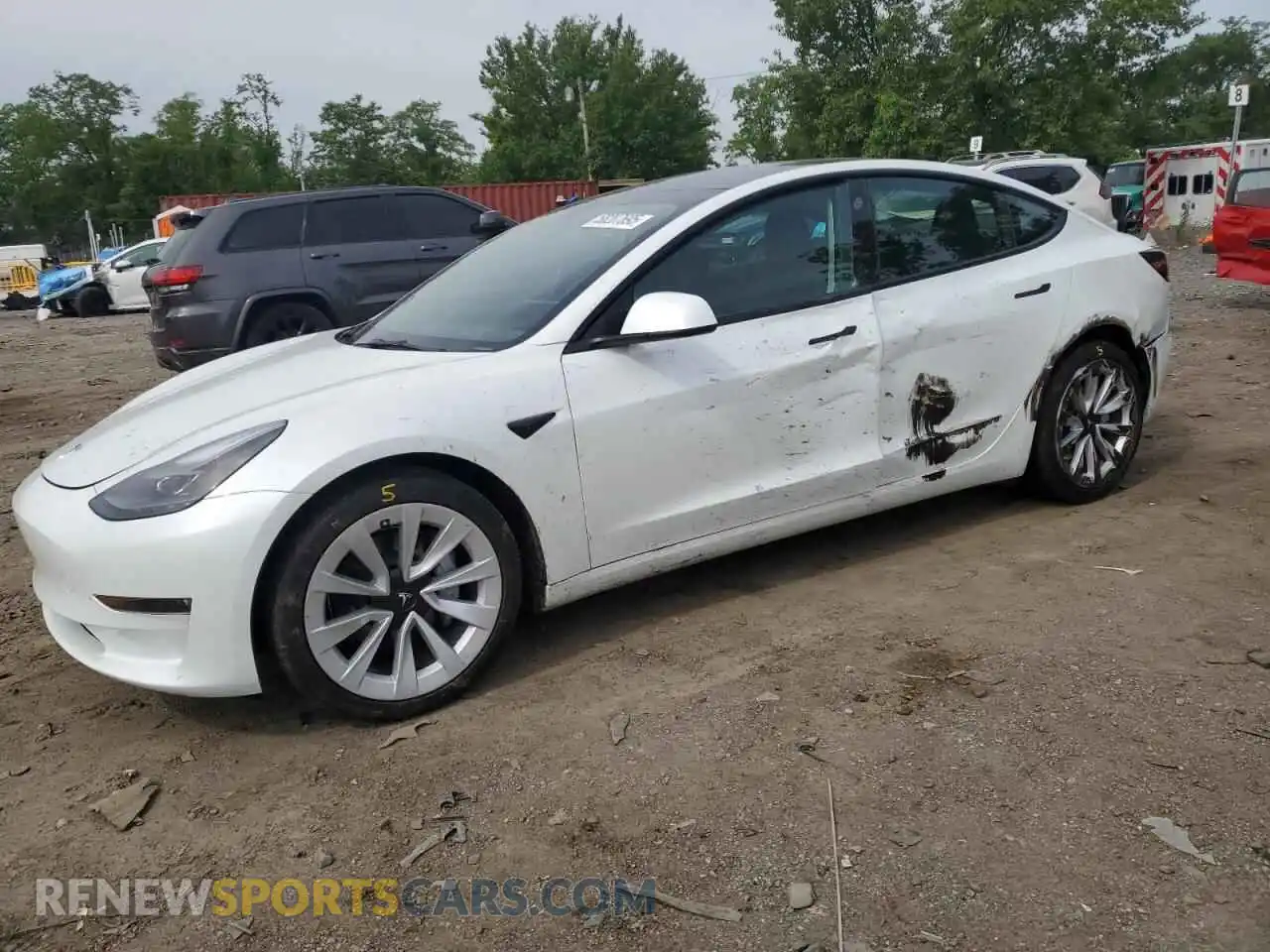 1 Photograph of a damaged car 5YJ3E1EB9PF464222 TESLA MODEL 3 2023