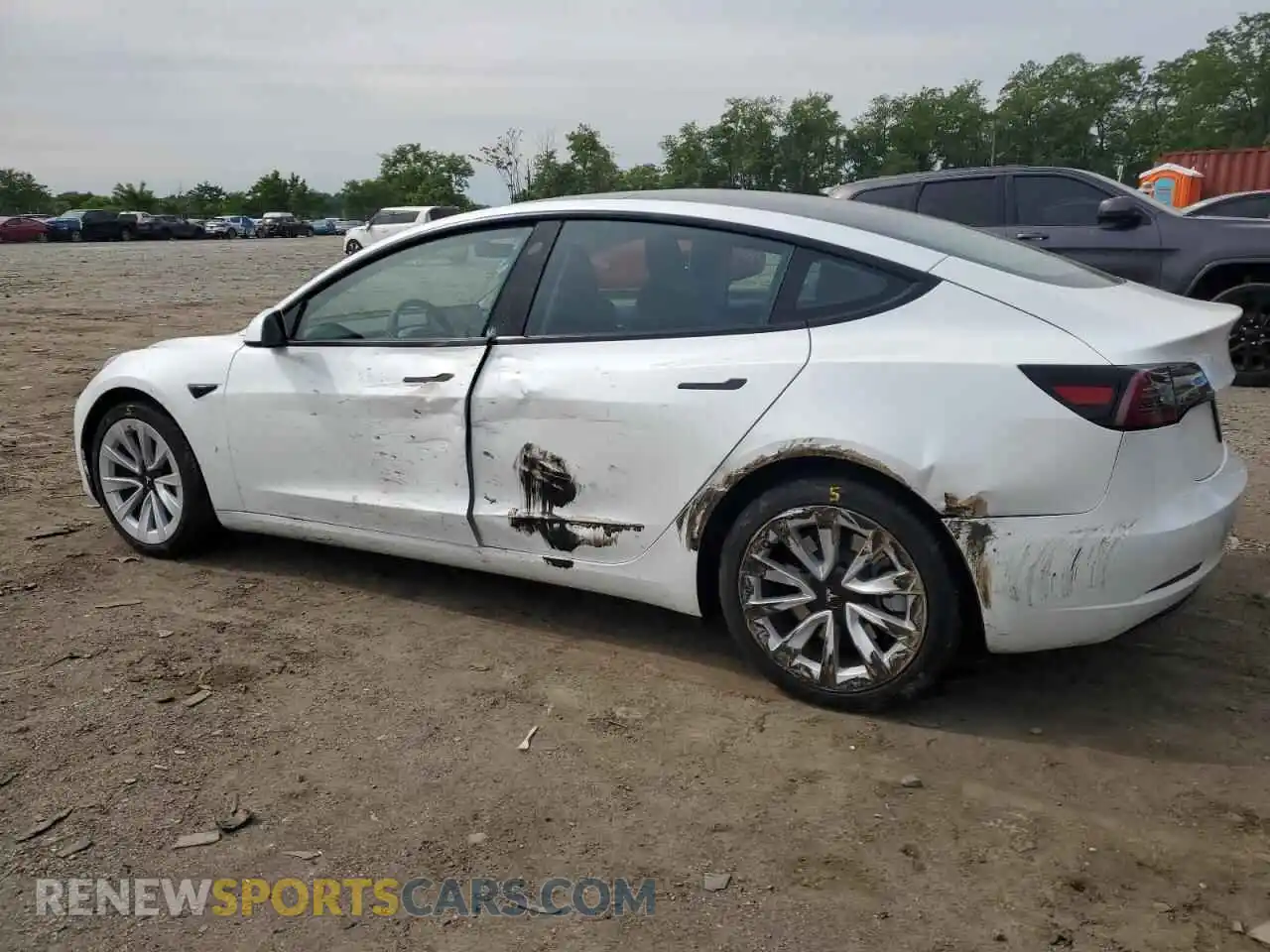 2 Photograph of a damaged car 5YJ3E1EB9PF464222 TESLA MODEL 3 2023
