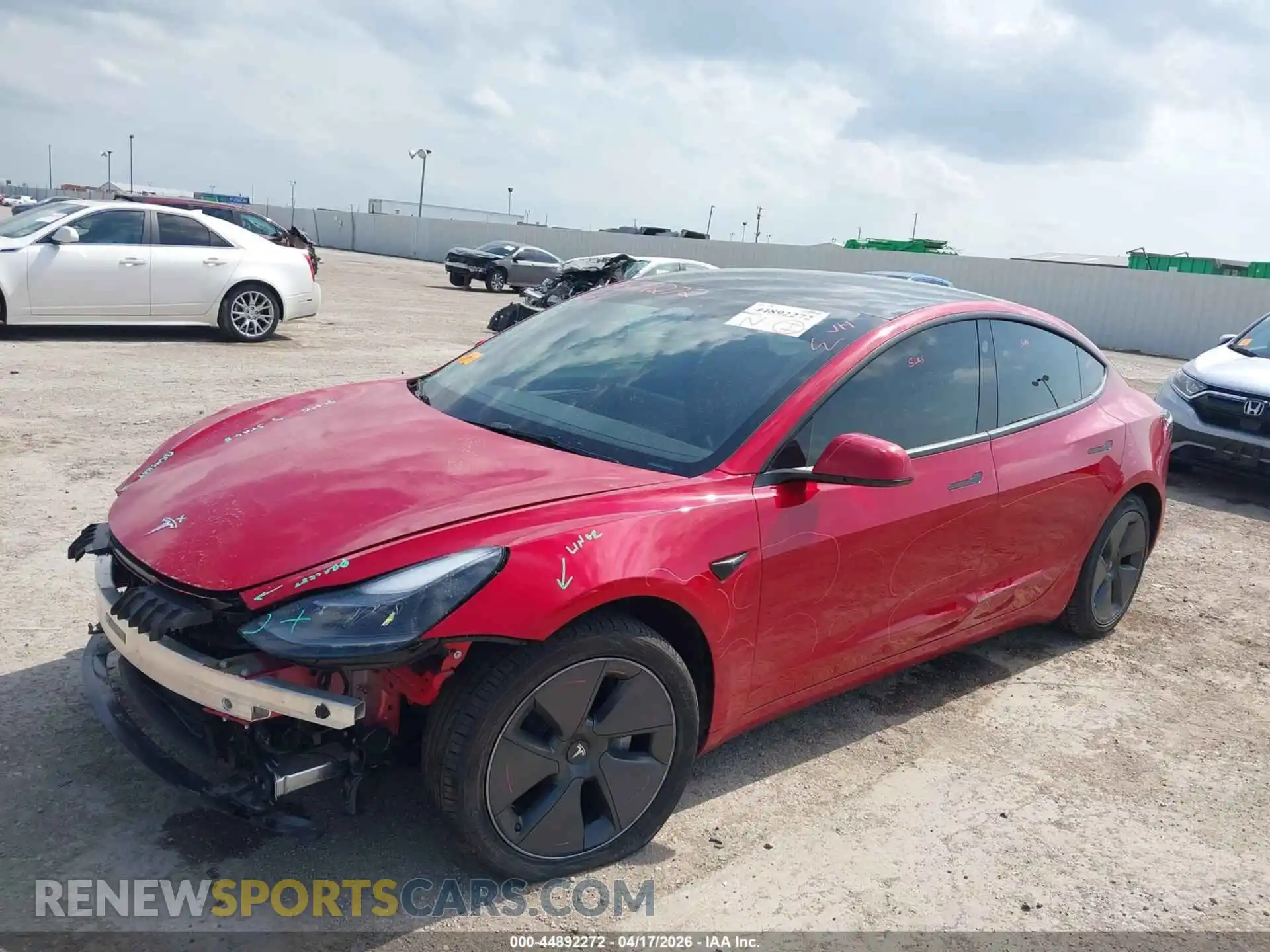 2 Photograph of a damaged car 5YJ3E1EB9PF594887 TESLA MODEL 3 2023