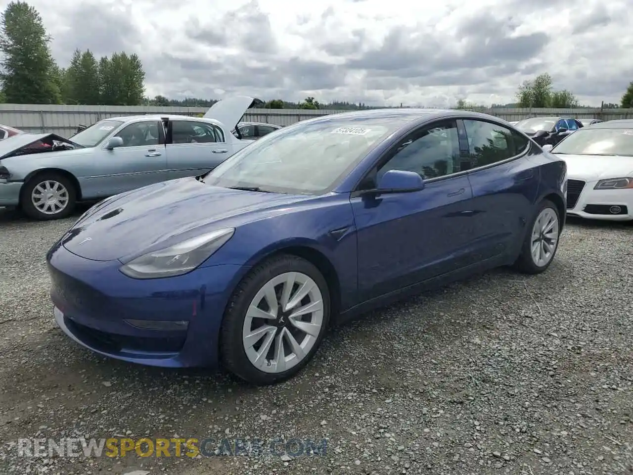 1 Photograph of a damaged car 5YJ3E1EB9PF600798 TESLA MODEL 3 2023