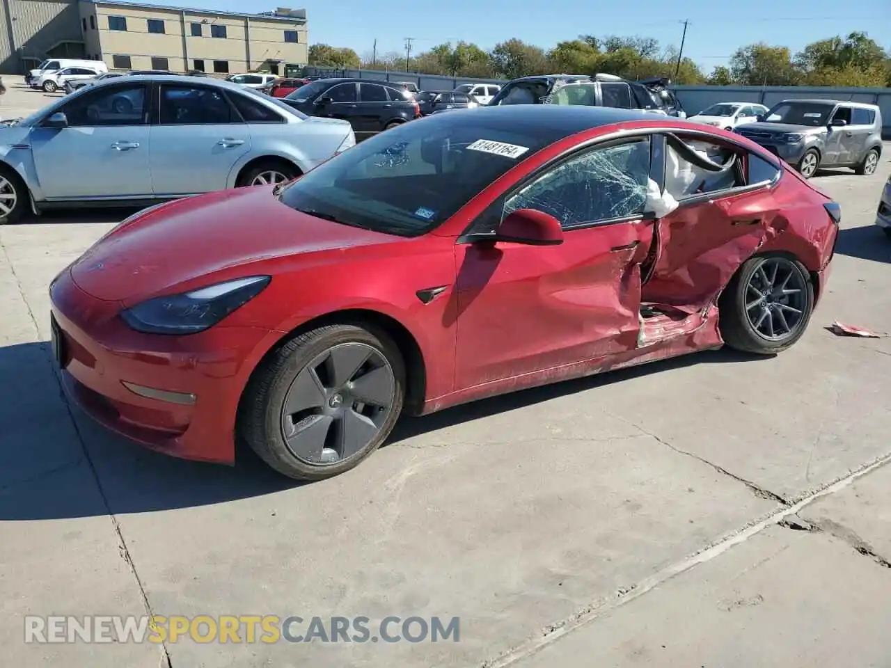 1 Photograph of a damaged car 5YJ3E1EB9PF606858 TESLA MODEL 3 2023