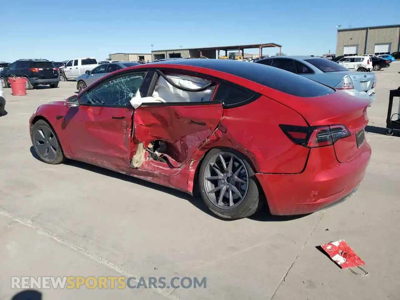 2 Photograph of a damaged car 5YJ3E1EB9PF606858 TESLA MODEL 3 2023