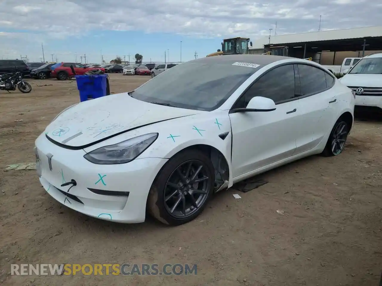 1 Photograph of a damaged car 5YJ3E1EB9PF634210 TESLA MODEL 3 2023