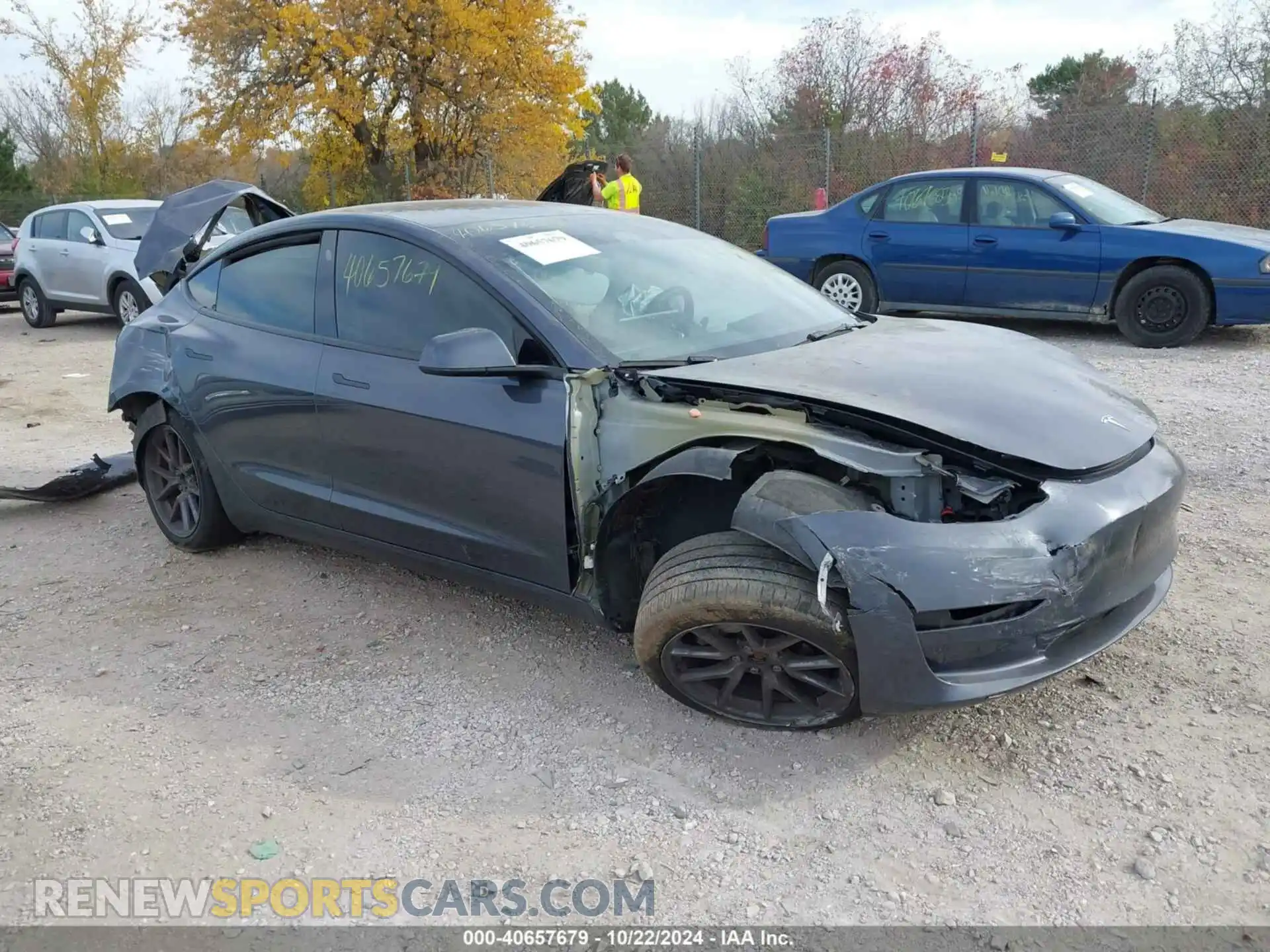 1 Photograph of a damaged car 5YJ3E1EB9PF634742 TESLA MODEL 3 2023