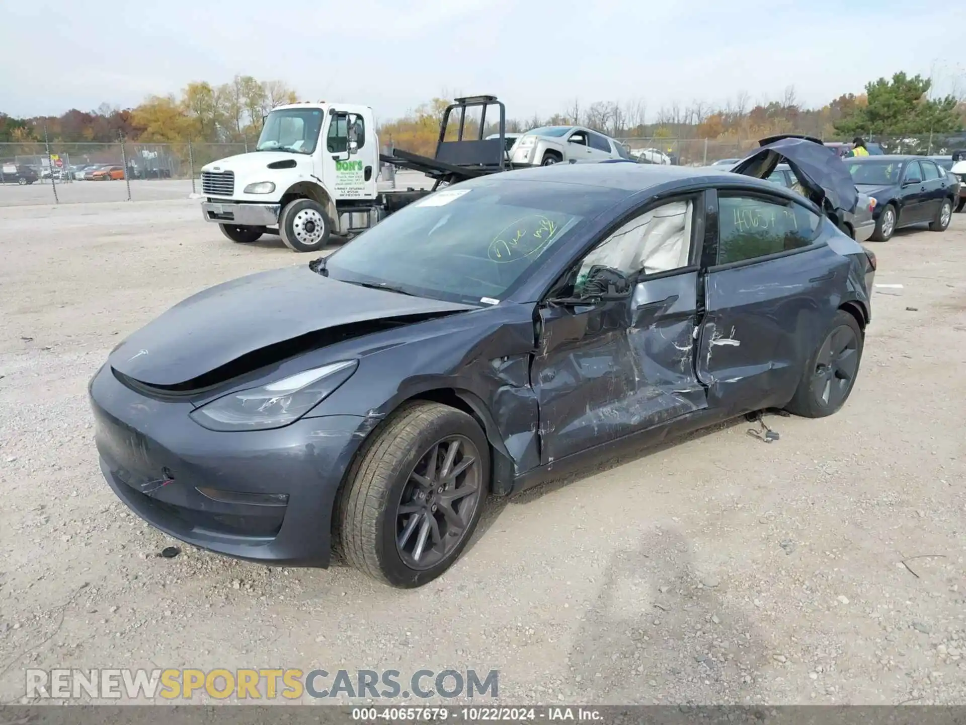 2 Photograph of a damaged car 5YJ3E1EB9PF634742 TESLA MODEL 3 2023